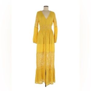 NWT Yellow-Mustard Maxi Dress